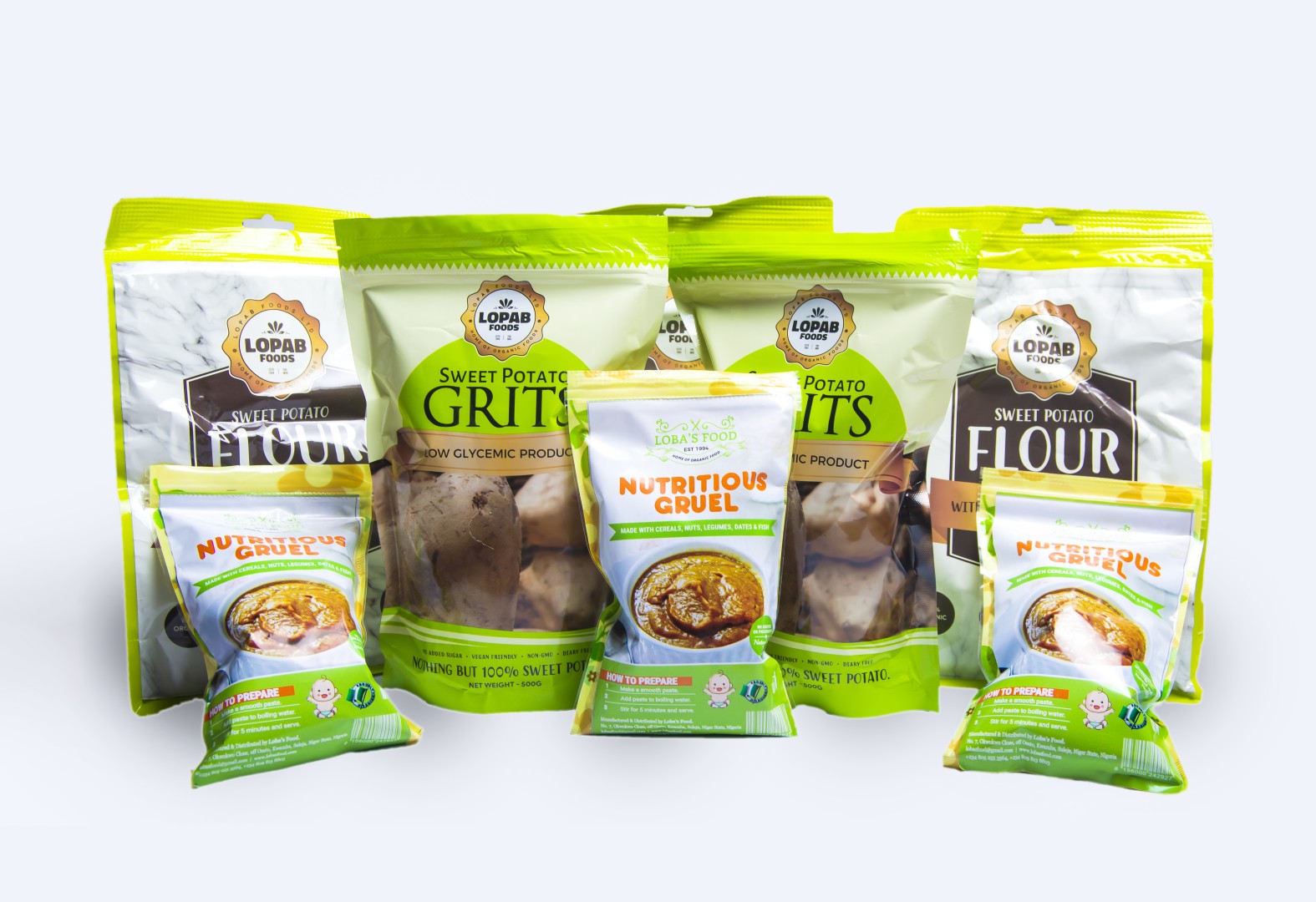 Our Sweet Potato based products